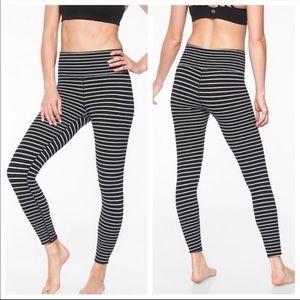 Athleta Striped Elation High Rise 7/8 Tights